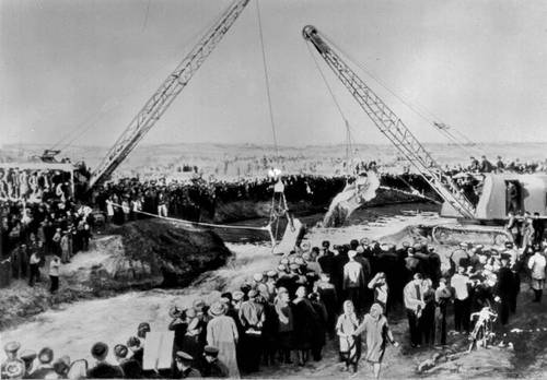 Пуск 2-й очереди Каракумского оросительного канала. 1960.