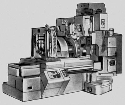 Рис. 3а. Основные типы металлорежущих станков. Зубошлифовальный станок (5853).