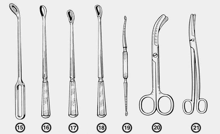 Рис. 4. Акушерско-гинекологические инструменты: <a href=