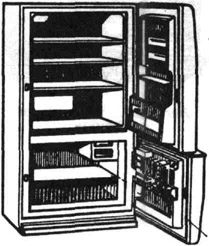 Двухкамерный домашний холодильник